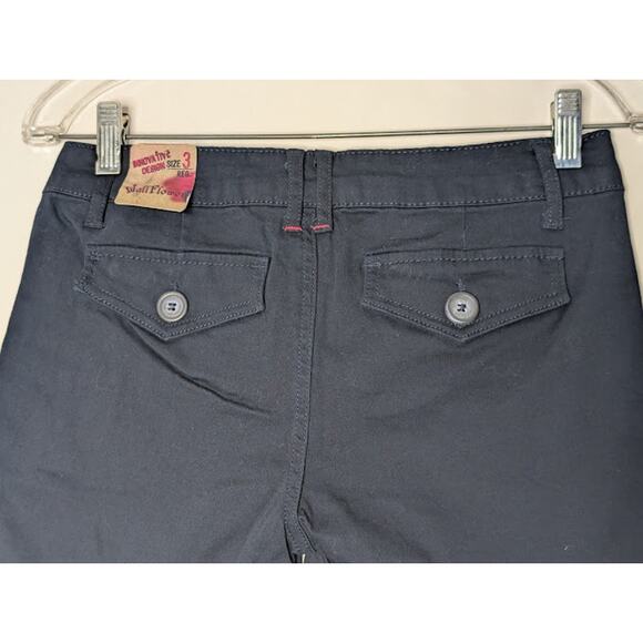 WALLFLOWER JEANS womens Low Rise Dark Blue shorts size 3 NWT Preppy Y2K - Picture 5 of 7